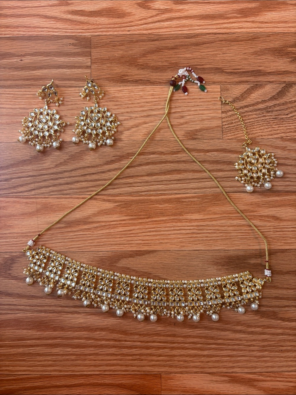 Gold Indian Jewelry Set